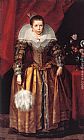 Ages Paintings - Portrait of a Girl at the Age of 10 by Cornelis De Vos